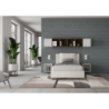 Letto imbottito 1 piazza e mezza 120x200 cm Antea