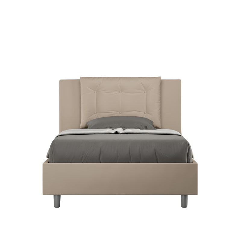 Letto imbottito 1 piazza e mezza 120x190 cm Annalisa
