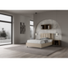 Letto imbottito 1 piazza e mezza 120x190 cm Annalisa