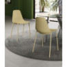 Set di 4 Sedie in polipropilene Frida 49cm X 48.5cm H 88cm Stones