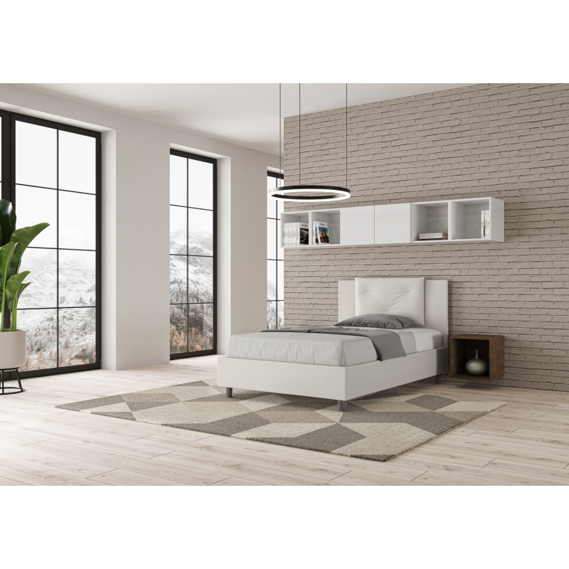 Letto imbottito 1 piazza e mezza 120x190 cm Appia