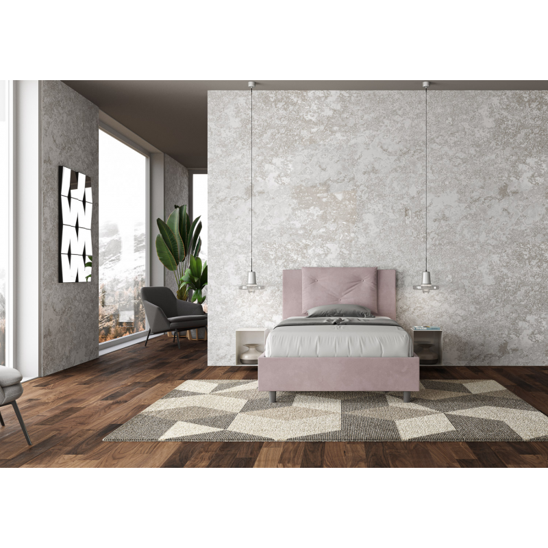 Letto imbottito 1 piazza e mezza 120x190 cm Appia