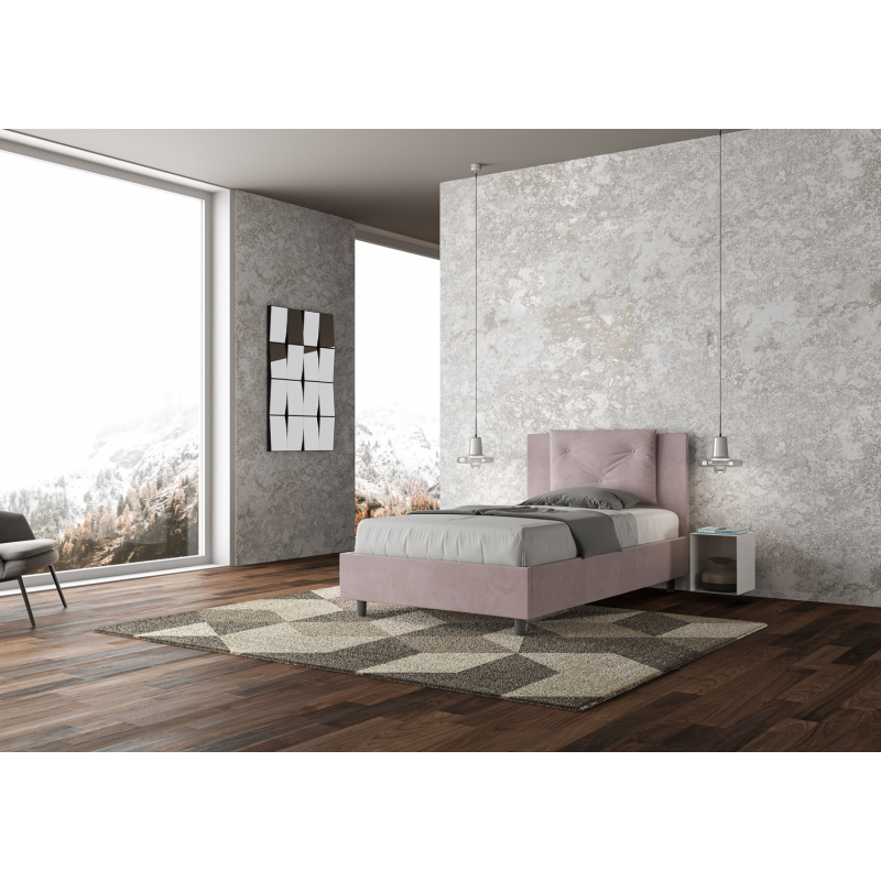 Letto imbottito 1 piazza e mezza 120x190 cm Appia