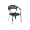 Sedia Cagliari contract alluminio grigio antracite Moia outdoor