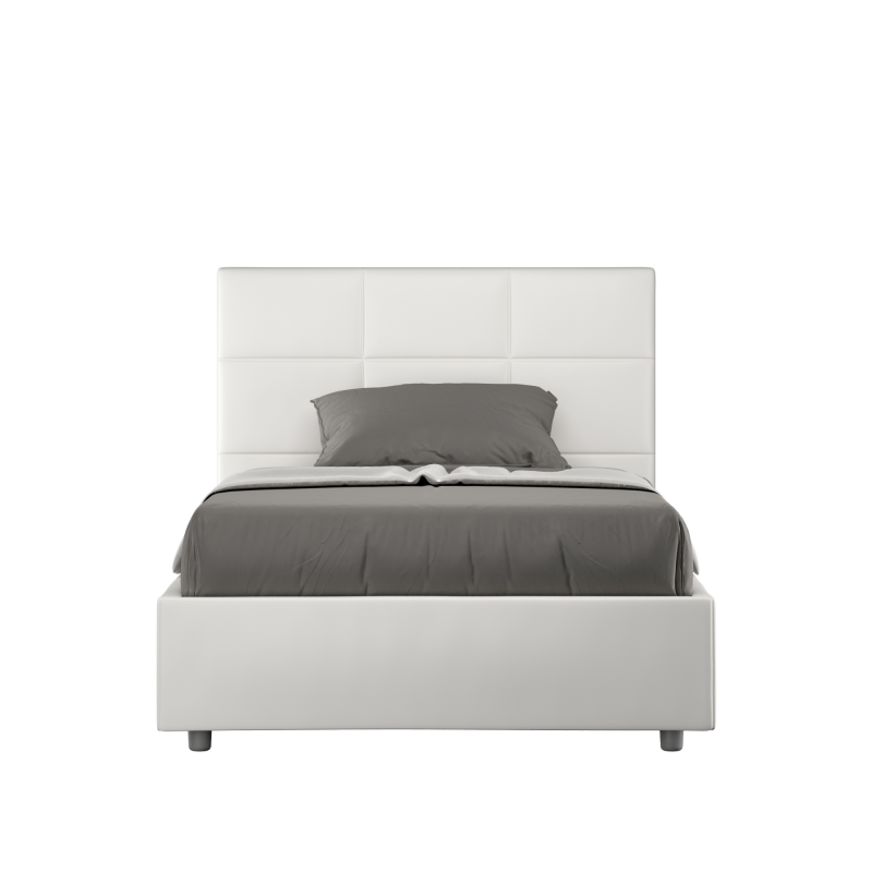 Letto imbottito 1 piazza e mezza 120x190 cm Mika