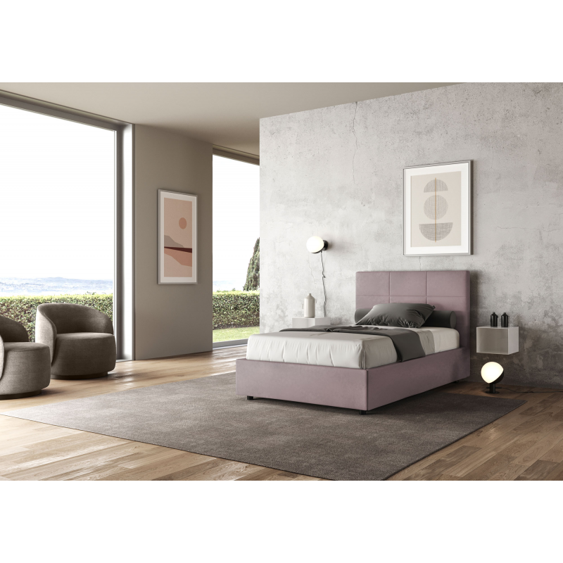 Letto imbottito 1 piazza e mezza 120x190 cm Mika