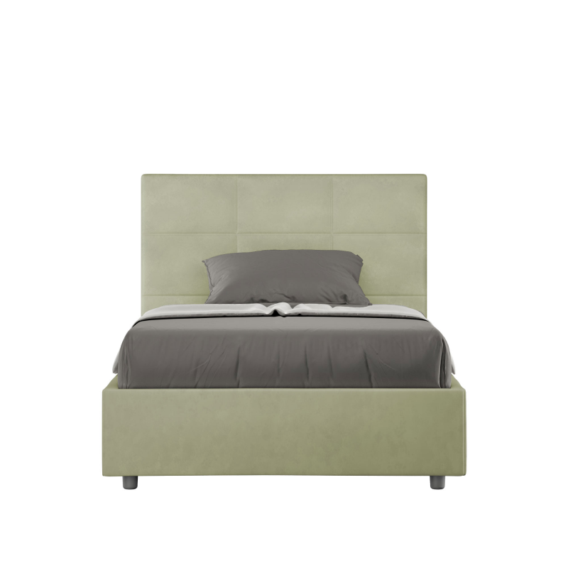 Letto imbottito 1 piazza e mezza 120x190 cm Mika