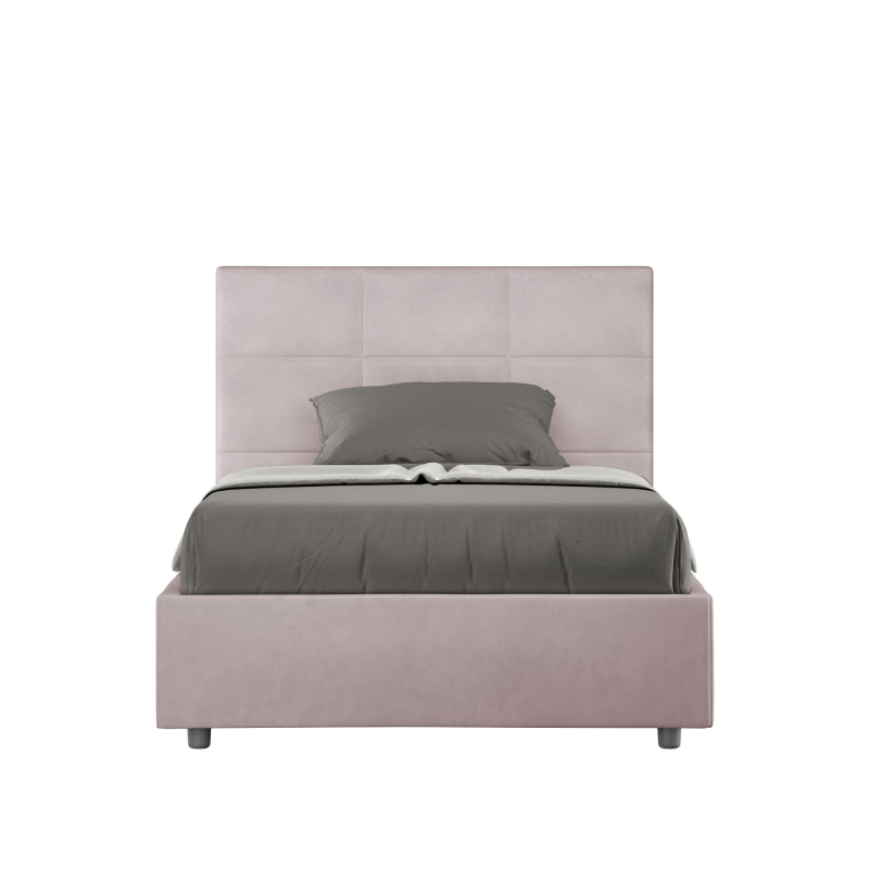 Letto imbottito 1 piazza e mezza 120x190 cm Mika