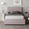 Letto imbottito 1 piazza e mezza 120x190 cm Mika