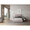 Letto imbottito 1 piazza e mezza 120x190 cm Mika