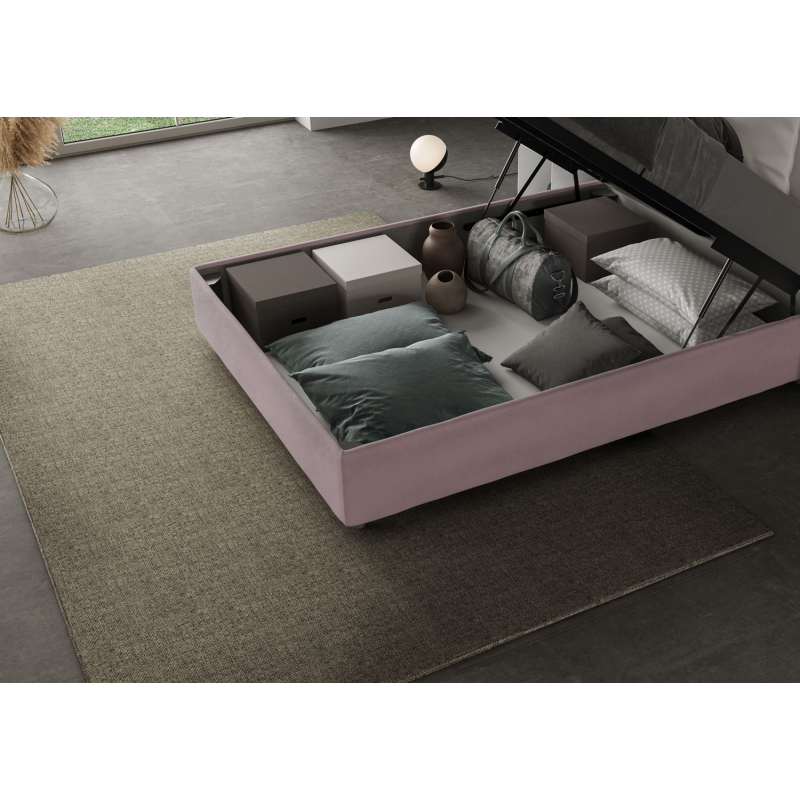 Letto imbottito 1 piazza e mezza 120x190 cm Mika