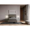Letto imbottito 1 piazza e mezza 120x190 cm Focus