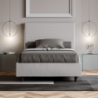 Letto imbottito 1 piazza e mezza 120x190 cm Focus