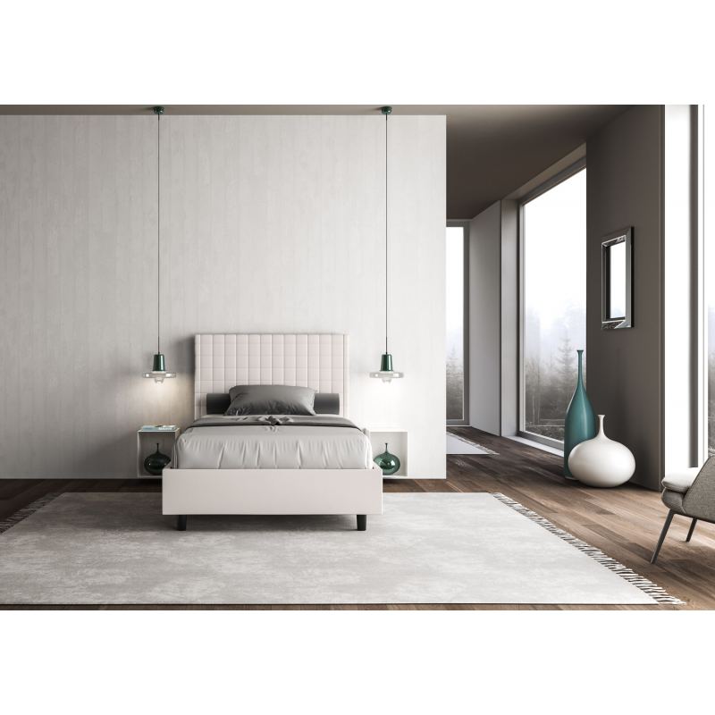 Letto imbottito 1 piazza e mezza 120x190 cm Sunny