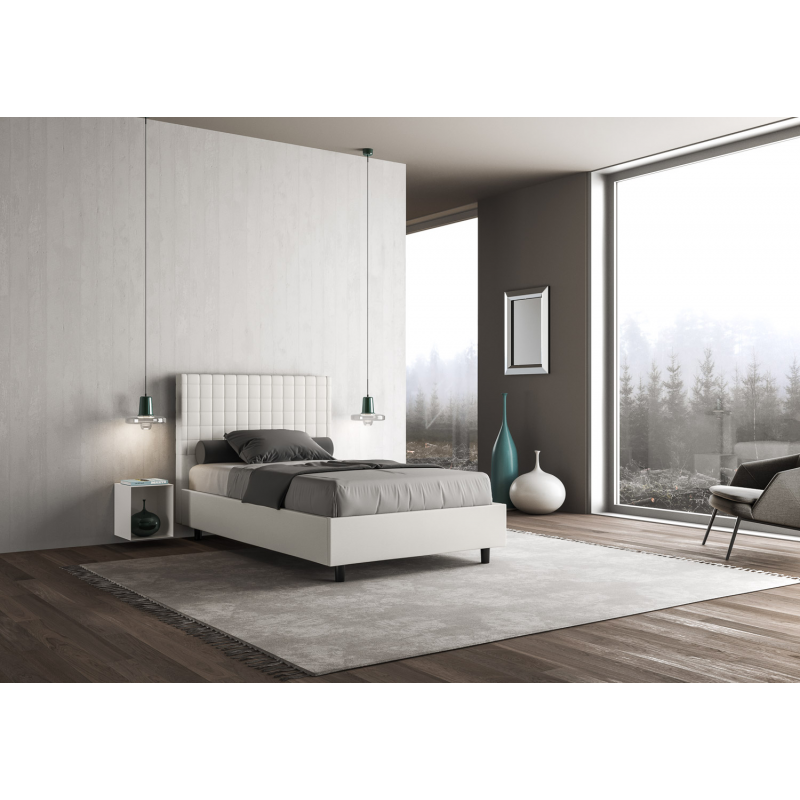 Letto imbottito 1 piazza e mezza 120x190 cm Sunny