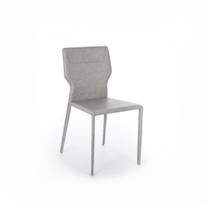 Set di 2 Sedie in similcuoio Kim 56cm X 44cm H 86.5cm Stones
