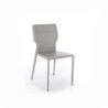 Set di 2 Sedie in similcuoio Kim 56cm X 44cm H 86.5cm Stones