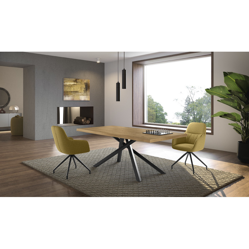 Tavolo Allungabile 200/300 x 100 cm Spike 100cm X 200/300cm H 76cm Stones
