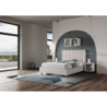 Letto imbottito 1 piazza e mezza 120x190 cm Agueda