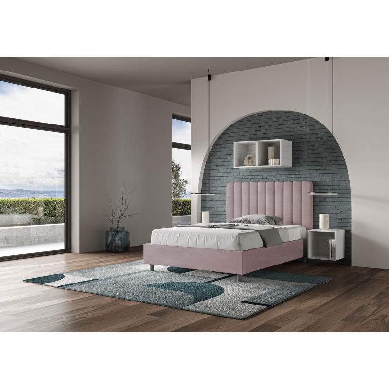 Letto imbottito 1 piazza e mezza 120x190 cm Agueda