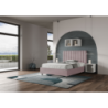 Letto imbottito 1 piazza e mezza 120x190 cm Agueda