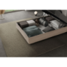 Letto imbottito 1 piazza e mezza 120x190 cm Agueda