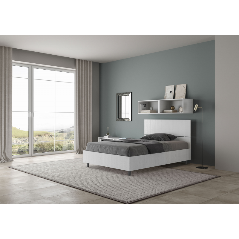 Letto 1 piazza e mezza 120x190 cm testata dritta Demas