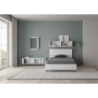 Letto 1 piazza e mezza 120x190 cm testata dritta Demas