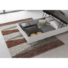 Letto 1 piazza e mezza 120x190 cm testata dritta Demas