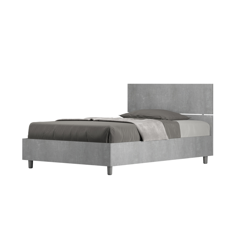 Letto 1 piazza e mezza 120x190 cm testata dritta Demas