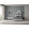 Letto 1 piazza e mezza 120x190 cm testata dritta Demas