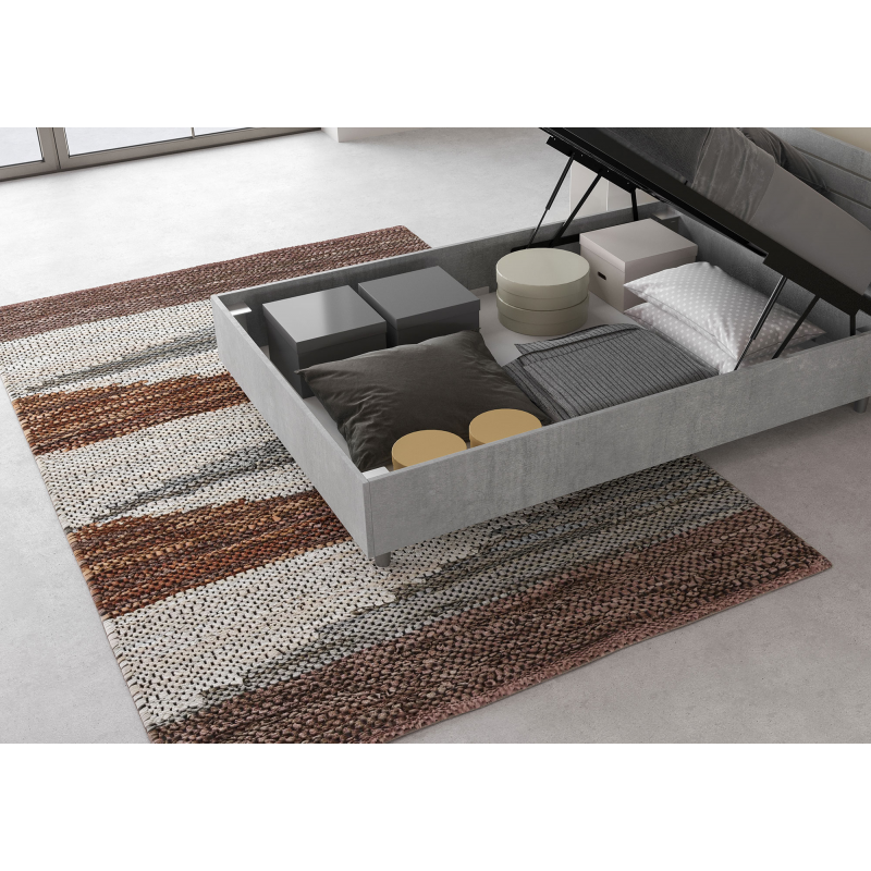 Letto 1 piazza e mezza 120x190 cm testata dritta Demas