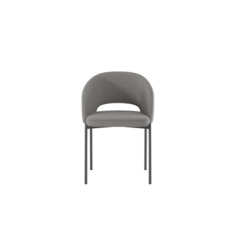 Set di 2 Sedie in tessuto Greta 52cm X 55.5cm H 78.5cm Stones