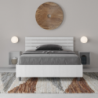 Letto 1 piazza e mezza 120x190 cm testata dritta con doghe Ankel