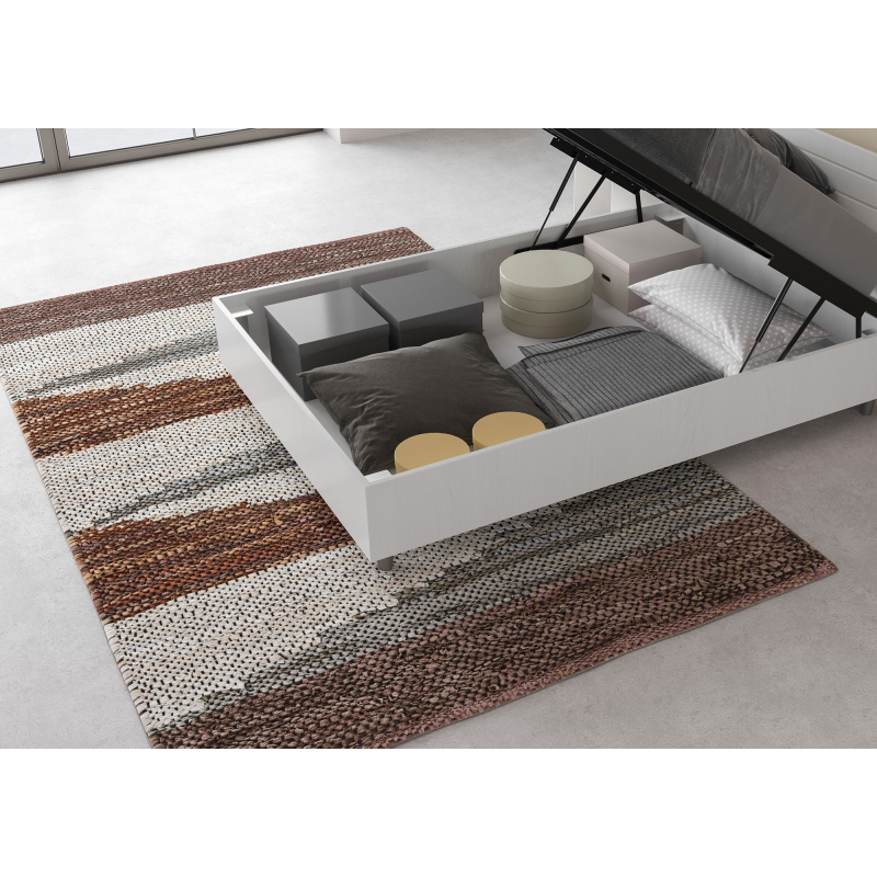 Letto 1 piazza e mezza 120x190 cm testata dritta con doghe Ankel