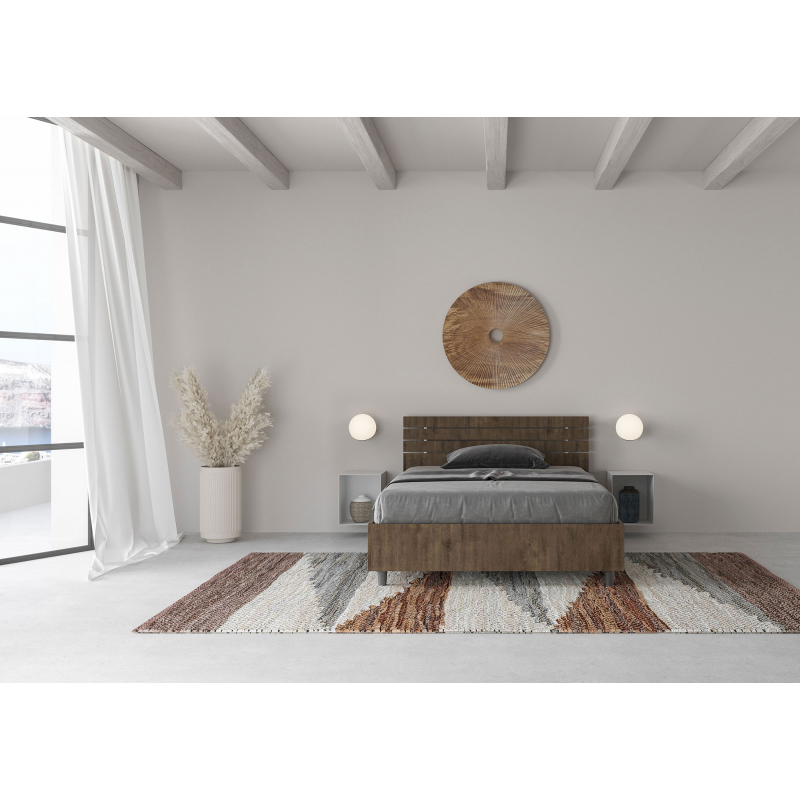 Letto 1 piazza e mezza 120x190 cm testata dritta con doghe Ankel