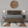 Letto 1 piazza e mezza 120x190 cm testata dritta con doghe Ankel