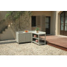Modulo cucina a ripiani aperti 120x60 cm grigio creta Moia