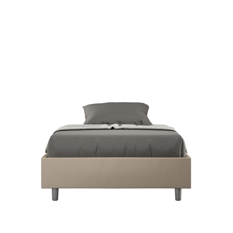 Letto Sommier imbottito Matrimoniale francese 140x190 cm Azelia
