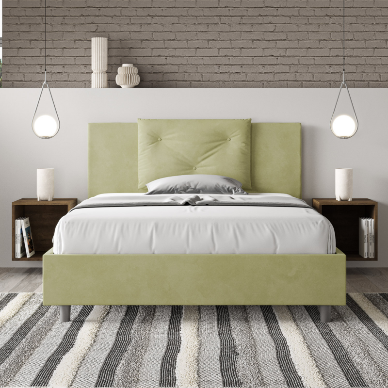 Letto imbottito Matrimoniale francese 140x190 cm Appia