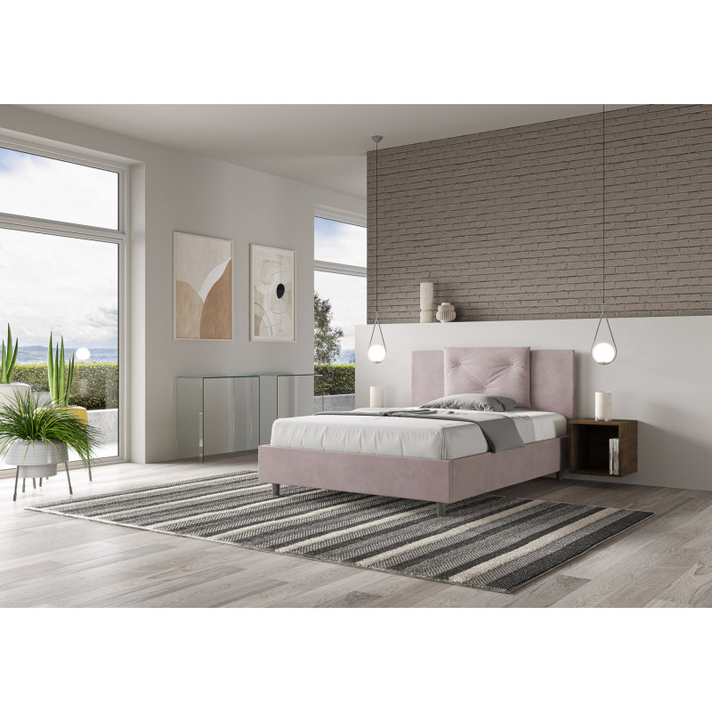 Letto imbottito Matrimoniale francese 140x210 cm Appia