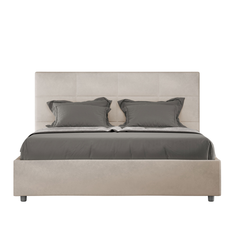 Letto imbottito Matrimoniale francese 140x190 cm Mika