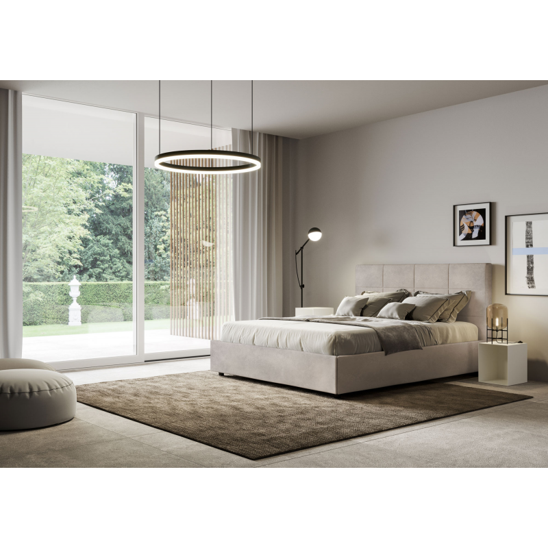 Letto imbottito Matrimoniale francese 140x190 cm Mika