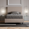 Letto imbottito Matrimoniale francese 140x190 cm Focus