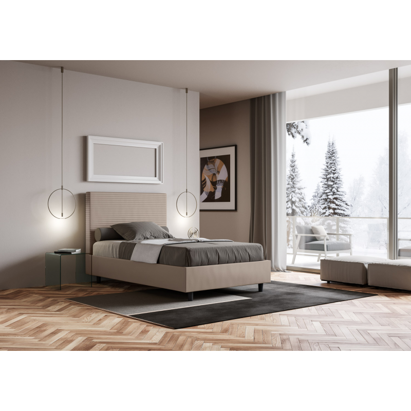 Letto imbottito Matrimoniale francese 140x190 cm Focus