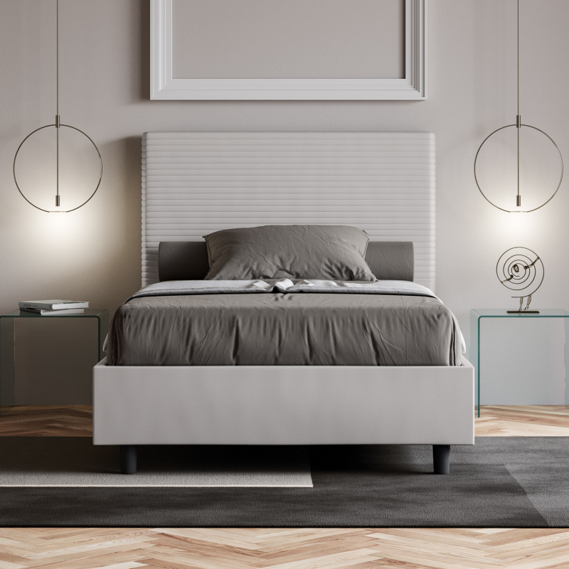 Letto imbottito Matrimoniale francese 140x210 cm Focus
