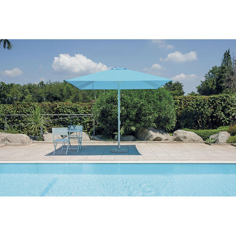 Ombrellone Roma 3x3 m bianco Made in Italy Moia elegante e resistente