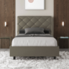 Letto imbottito Matrimoniale francese 140x190 cm Priya