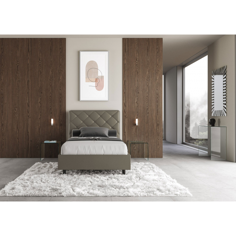 Letto imbottito Matrimoniale francese 140x190 cm Priya