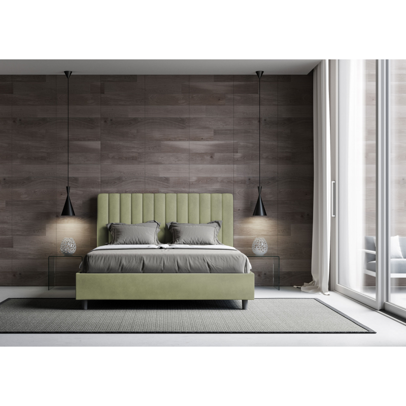 Letto imbottito Matrimoniale francese 140x190 cm Agueda